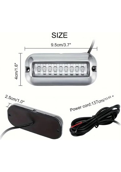 Su Altı Aydınlatma Lambası Mavi 27 Led Sualtı