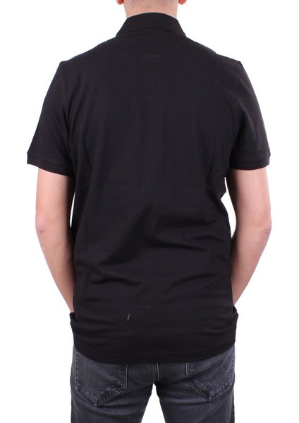 DMG23-231319 Siyah Günlük Yarım Patlı Pike Polo Yaka Erkek Tişört fırsatları