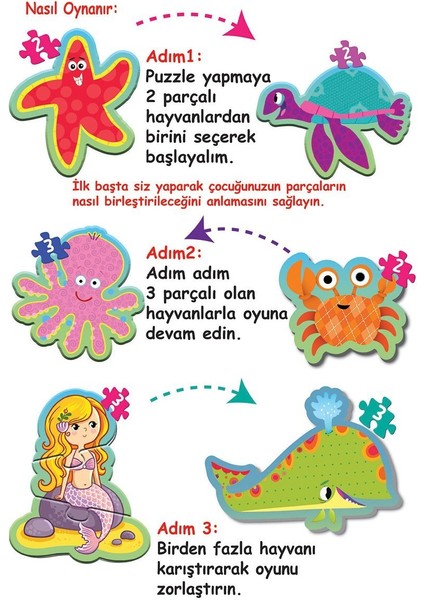 1710 Baby Puzzle Benim Ilk Puzzlem Deniz Canlıları