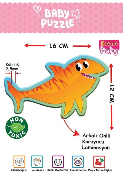 1710 Baby Puzzle Benim Ilk Puzzlem Deniz Canlıları