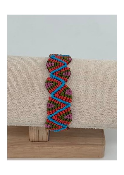 Makrome Zigzag Bileklik