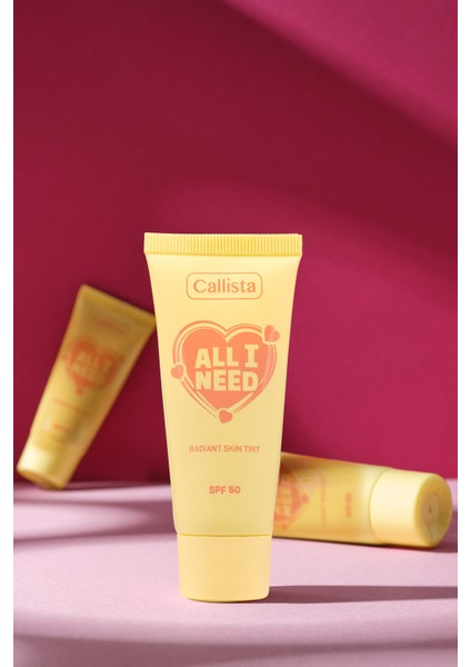 Callista All I Need Radiant Skin Tint Spf 50 Renk Tonu Eşitleyici Aydınlatıcı Krem