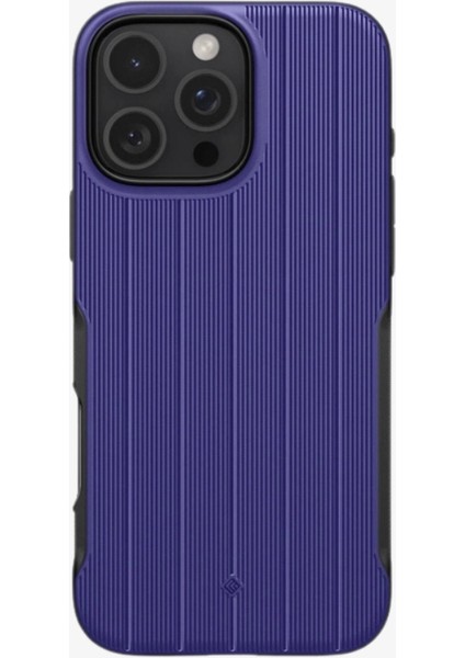 Caseology iPhone 16 Pro Max MagSafe Kılıf Dual Grip Mag Hava Kanalı Teknolojisi™ Askeri Sınıf Koruma Braided Blue Dokulu Yüzey Kapak - ACS08050