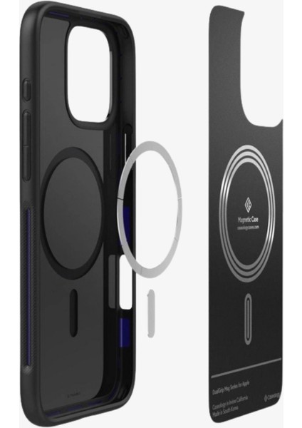 Caseology iPhone 16 Pro Max MagSafe Kılıf Dual Grip Mag Hava Kanalı Teknolojisi™ Askeri Sınıf Koruma Braided Blue Dokulu Yüzey Kapak - ACS08050 fırsatları