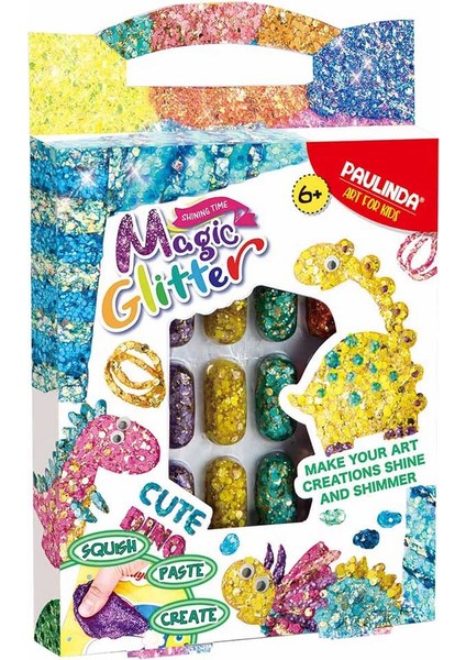 Magic Glitter Cute Dino Hobi Set 12X5 ml S00095579