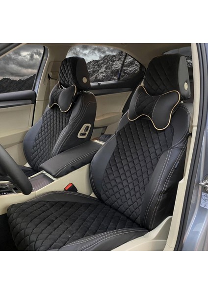 Skoda Superb Araca Özel Oto Koltuk Kılıfı - Nakışlı Taytüyü ve Deri