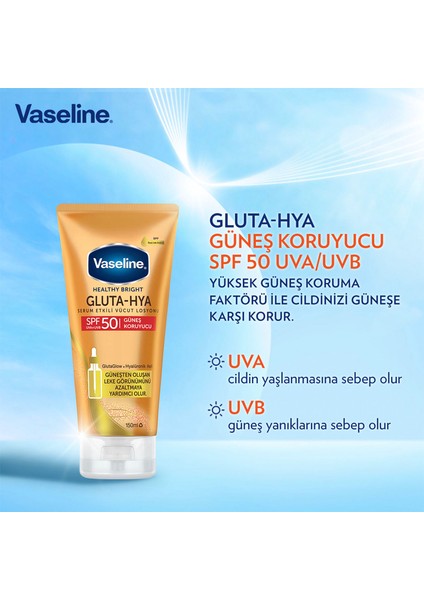 Gluta-Hya Serum Etkili Vücut Losyonu Güneş Koruyucu 150 ml