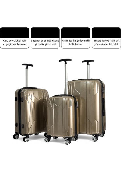 Reymond Inox Polikarbon Valiz, 3'lü Set fırsatları