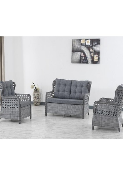 Midye Hasır Oturma Grubu 2li 70*120