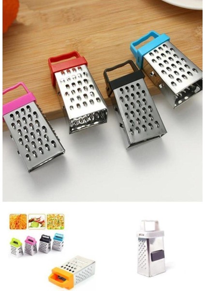 3 Fonksiyonlu Mıknatıslı Mini Sarımsak Peynir Rendesi 8 cm (4778)