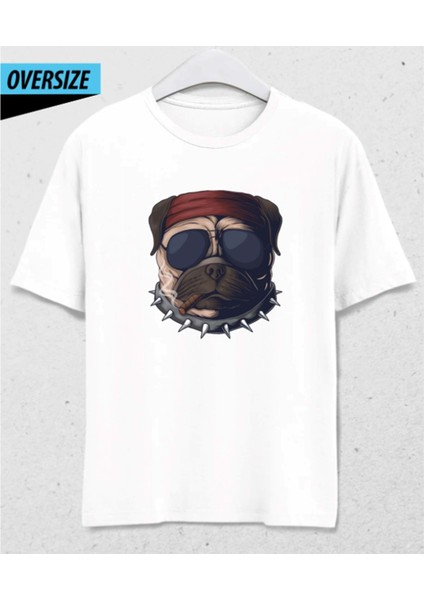 Chill Dog - Kamp, Eğlence, Motorcu T-Shirt Beyaz