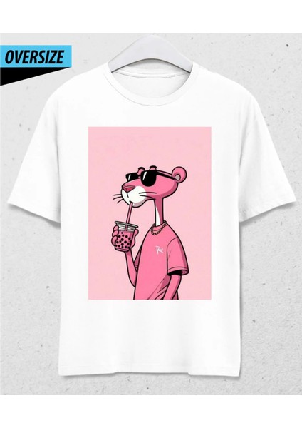Pink Panther Yaz Özel T-Shirt Beyaz