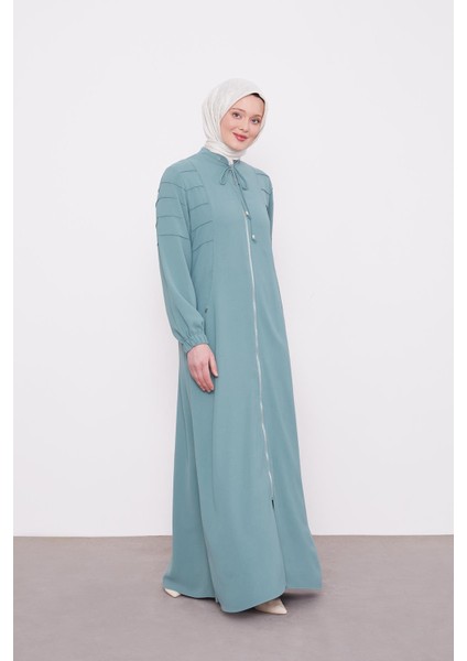 Mint Yeşili Hakim Yaka Ferace