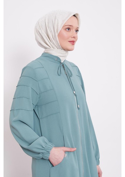 Mint Yeşili Hakim Yaka Ferace modelleri