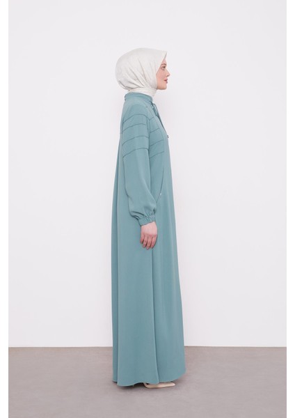 Mint Yeşili Hakim Yaka Ferace