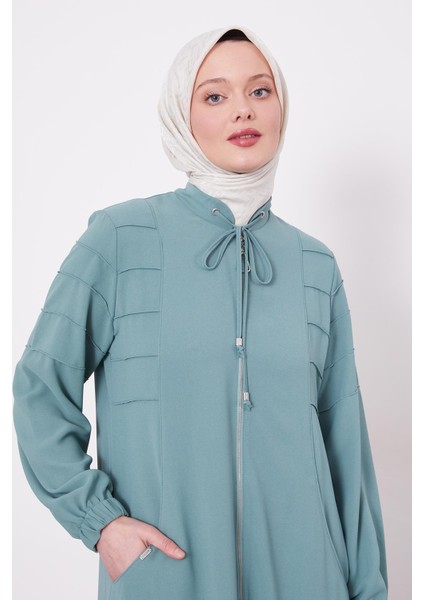 Mint Yeşili Hakim Yaka Ferace