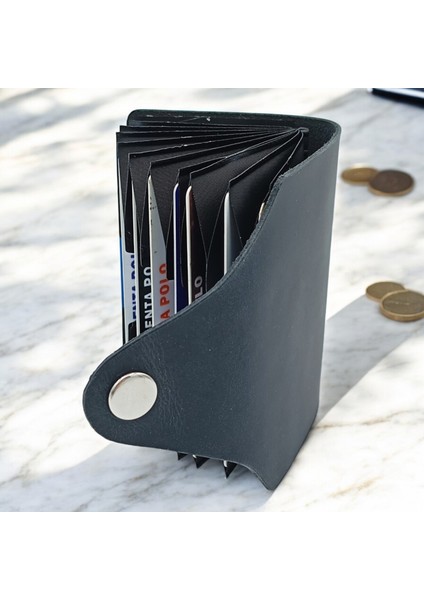 Cronder Hakiki Deri Akordiyon Kartlık Cüzdan fiyatları