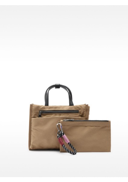 Teknik Kumaş Tote Çanta S