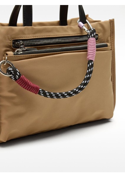 Teknik Kumaş Tote Çanta S