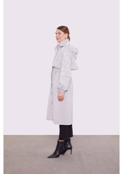 Taş Yansıma Detaylı Trençkot modelleri