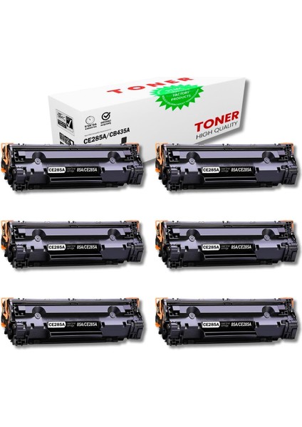 Hp CE285A Muadil Toner 6'lı Set | Wb /P1100/P1102/P1102W/P1104/M1132