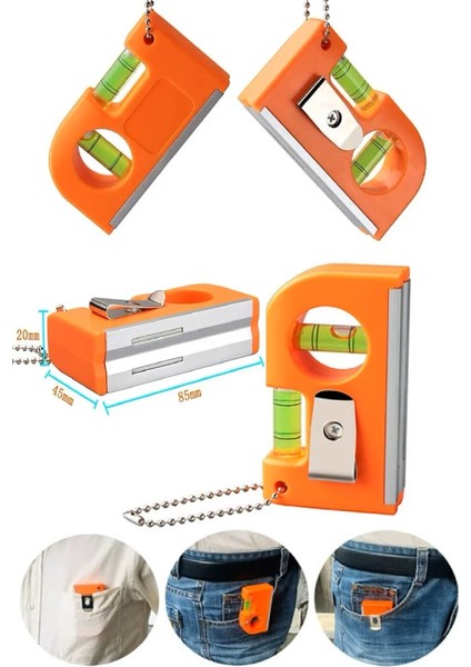 Su Terazisi Mini Eğim Ölçen Terazi Mıknatıslı Çok Amaçlı Ölçüm 22 cm Yüzey Ölçümü