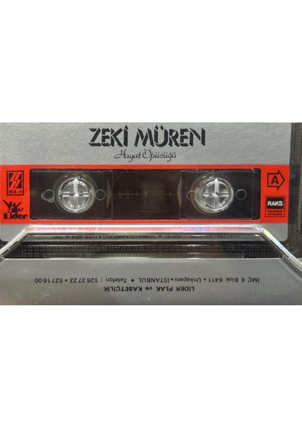 Kaset Zeki Müren ‎– Hayat Öpücüğü 1984 Baskı Kaset