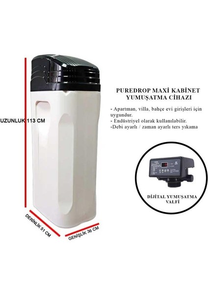 Maxi Kabinet Otomatik Su Yumuşatma Cihazı