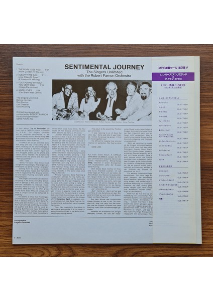 The Singers Unlimited – Sentimental Journey