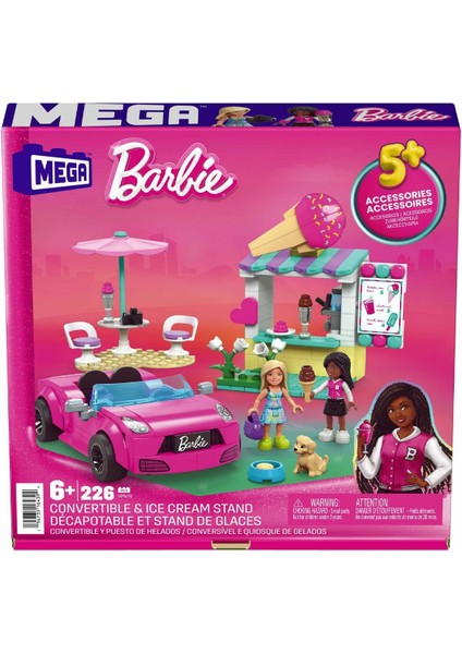 HPN78 Mega Barbie® Dondurma Standı 226 Parça +6 Yaş