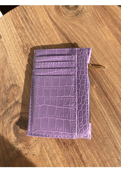 Croco Desenli Kadın Kartlık Cüzdan