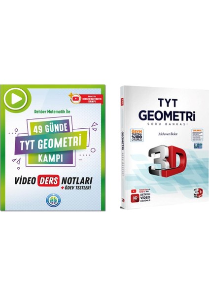 49 Günde TYT Geometri Video Ders Notları - 3D Yayınları TYT Geometri Soru Bankası