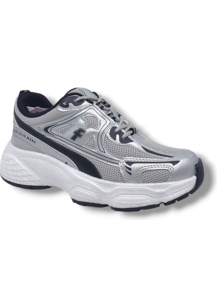 Flet 329 Gri File Yürüyüş Koşu Kalın Taban Spor Ayakkabı fiyatları