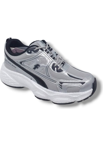 Flet 329 Gri File Yürüyüş Koşu Kalın Taban Spor Ayakkabı fırsatları