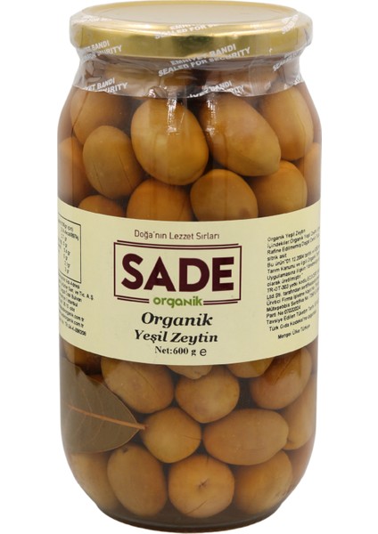 Yeşil Zeytin 600 gr