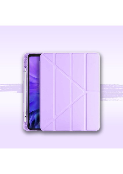 ​​Apple iPad Air 4/5/6 11 Inch 2020 2022 2024 2025 Uyumlu Kalem Bölümlü Standlı Uyku Modlu Akıllı Kılıf