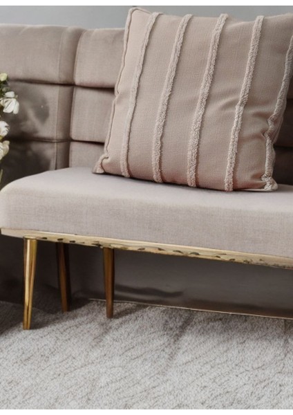 Nakışlı Kırlent Kılıfı Çizgi Nakış Klasik Model Çift Taraf ( 40 x 40 cm ) 1'lı Kalite Kumaşı modelleri