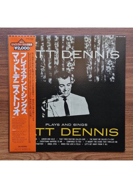 Matt Dennis – Plays And Sings Matt Denis