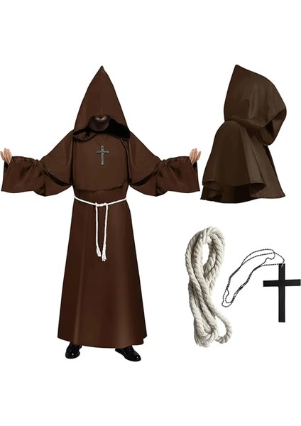 Kahverengi Keşiş Kostümü