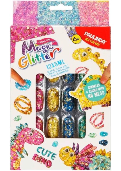 Magic Glitter Sevimli Dino Tasarım Seti