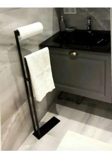 Kağıt Havluluk Kollu El Havluluğu Ev Banyo Düzenleyici Paslanmaz Devrilmez Yer Kaplamaz Şık Tasarım indirimleri