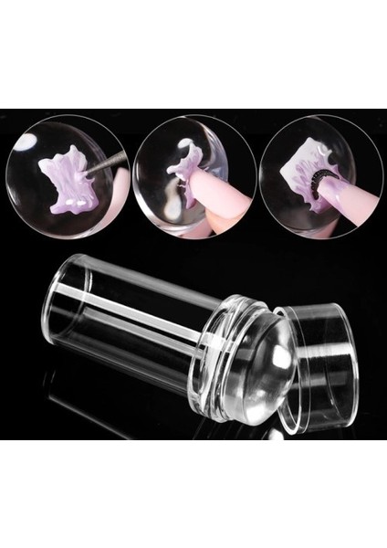 Tırnak Baskı Aparatı Silikon Başlıklı Stamper Transfer French Baskı Aparatı