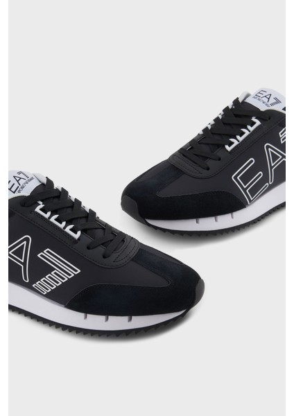 Logolu Süet Detaylı Sneaker Ayakkabı Unisex Ayakkabı X8X101 XK257 U448