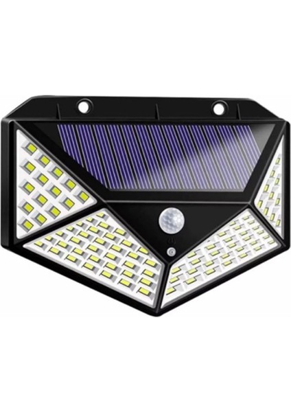 Solar Hareket Sensörlü Duvar Lambası 100 LED
