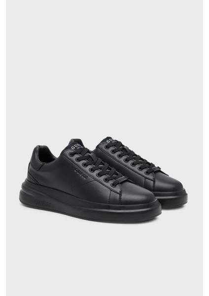 Elba Logolu Kalın Tabanlı Sneaker Ayakkabı FMJLBALEA12 Erkek Ayakkabı Fmjlba LEA12 Black
