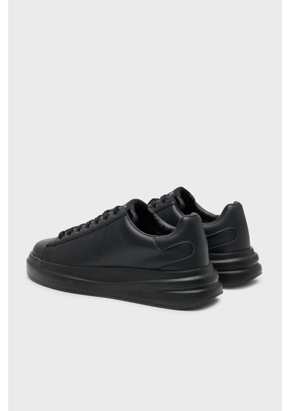 Elba Logolu Kalın Tabanlı Sneaker Ayakkabı FMJLBALEA12 Erkek Ayakkabı Fmjlba LEA12 Black