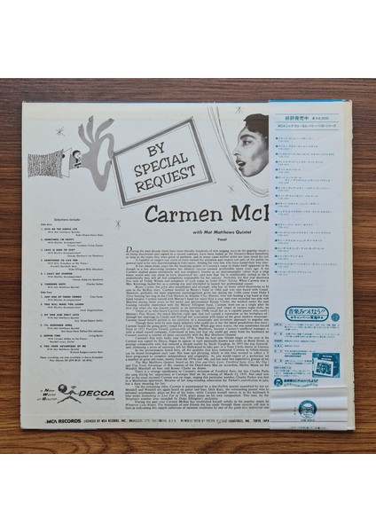 Carmen Mcrae With Mat Matthews Quintet – By Special Request