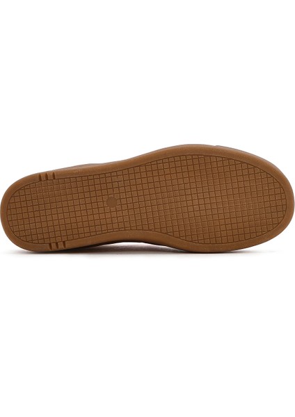 Kadın Bej Bağcıklı Kalın Tabanlı Sneaker 25SFD430714