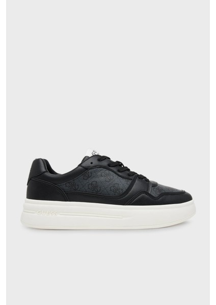 Winno 4g Logo Baskılı Deri Karışımlı Sneaker Ayakkabı FMJWIILEA12 Erkek Ayakkabı Fmjwıı LEA12 Black