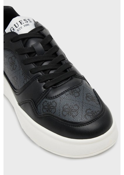 Winno 4g Logo Baskılı Deri Karışımlı Sneaker Ayakkabı FMJWIILEA12 Erkek Ayakkabı Fmjwıı LEA12 Black